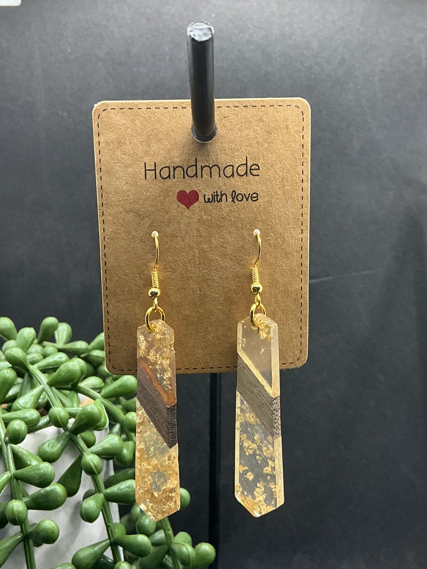 Glitter shape earrings