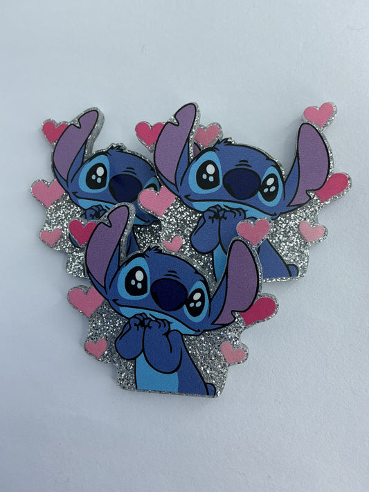 Character Magnets (Stitchy with love hearts)