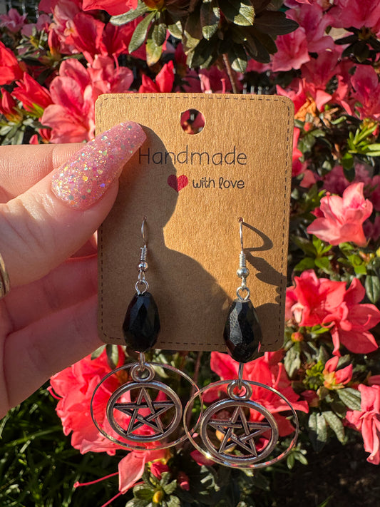 Satanic Pentagram Earrings