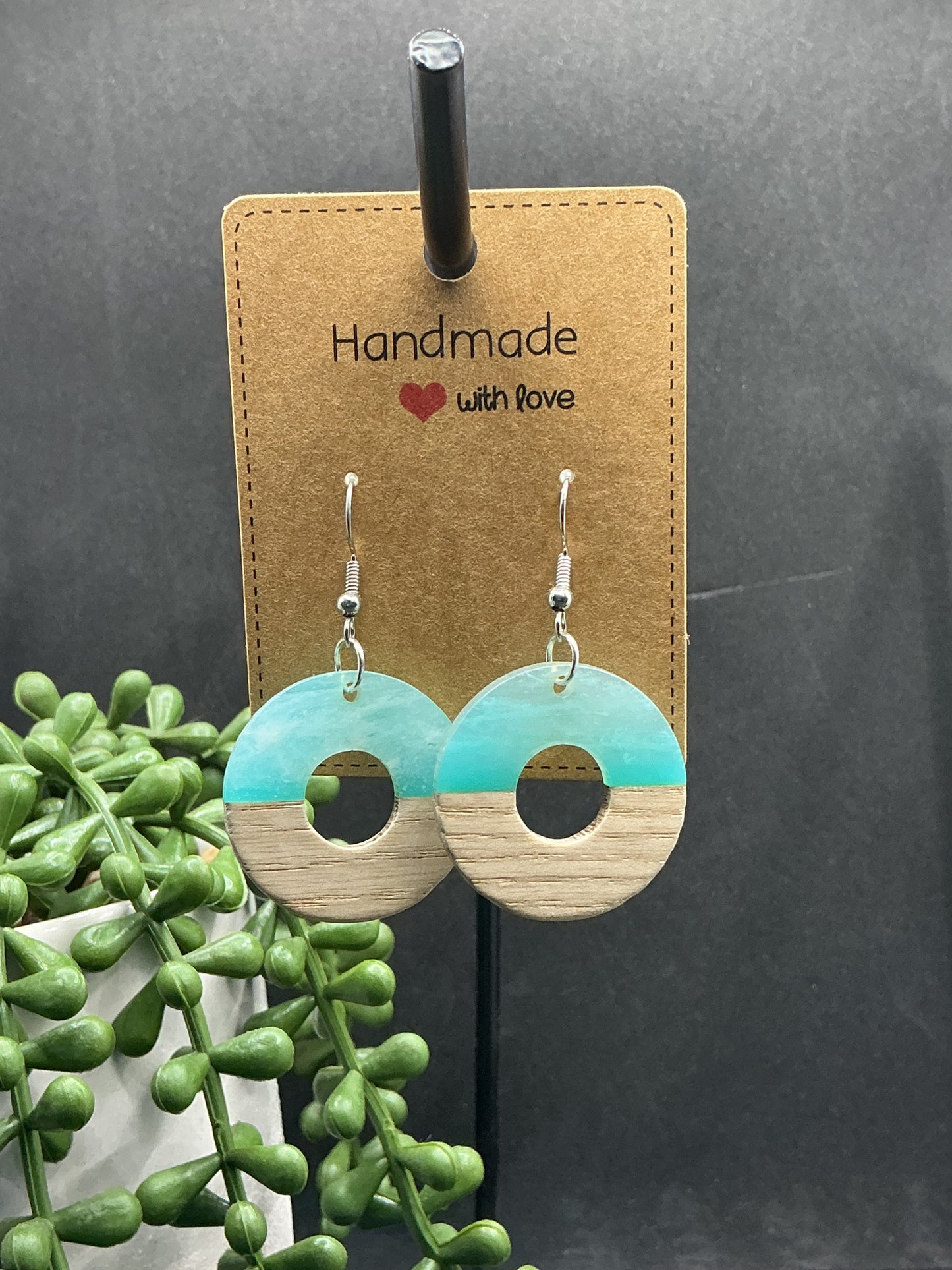 Wave style earrings