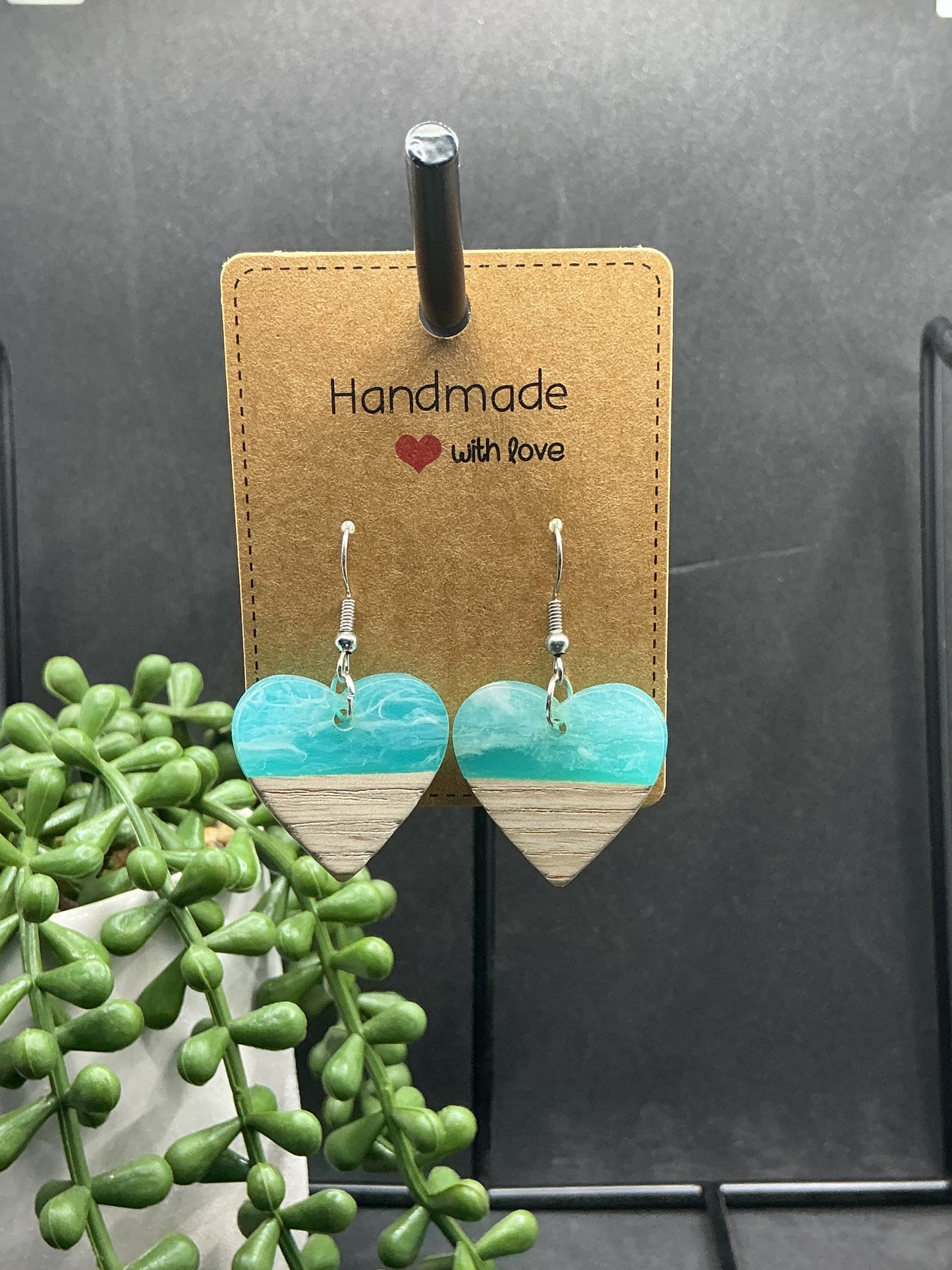 Wave style earrings