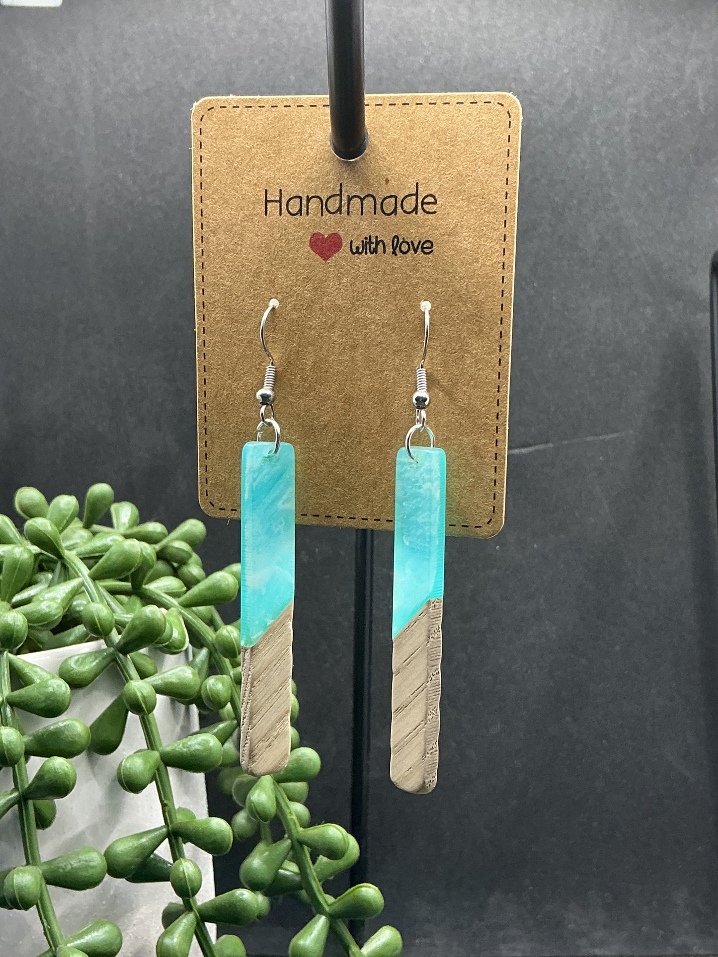 Wave style earrings
