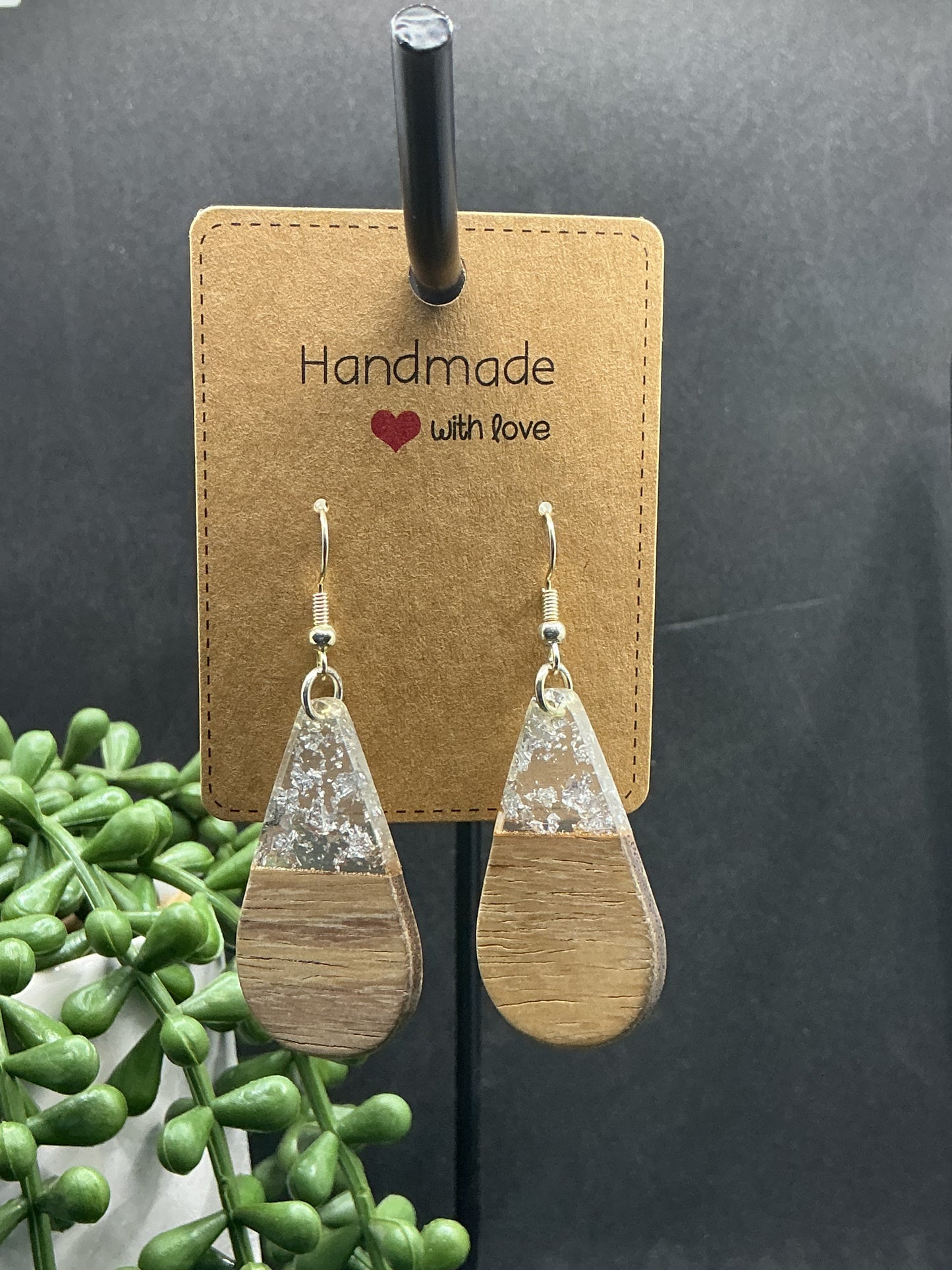 Glitter shape earrings