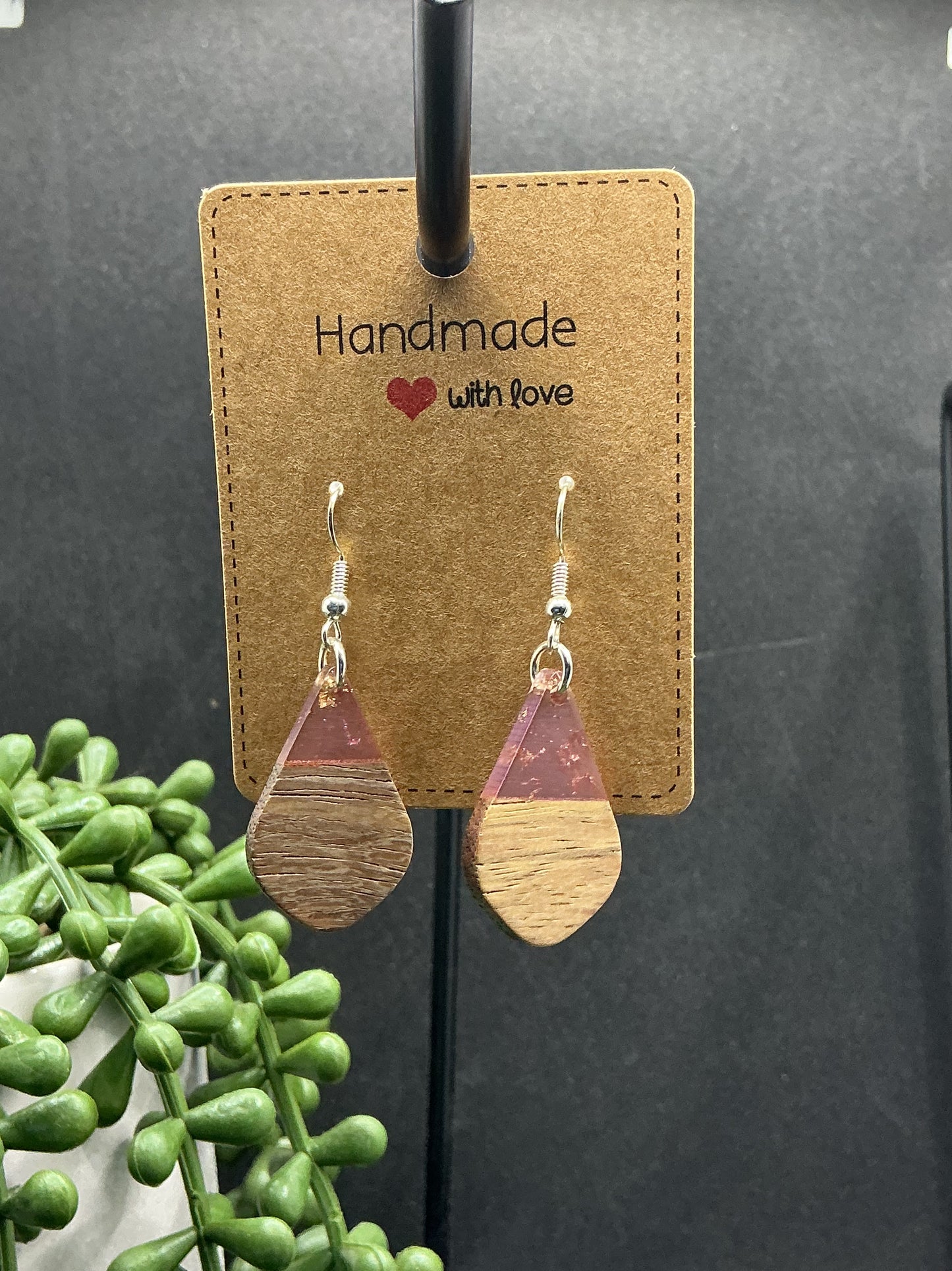 Glitter shape earrings