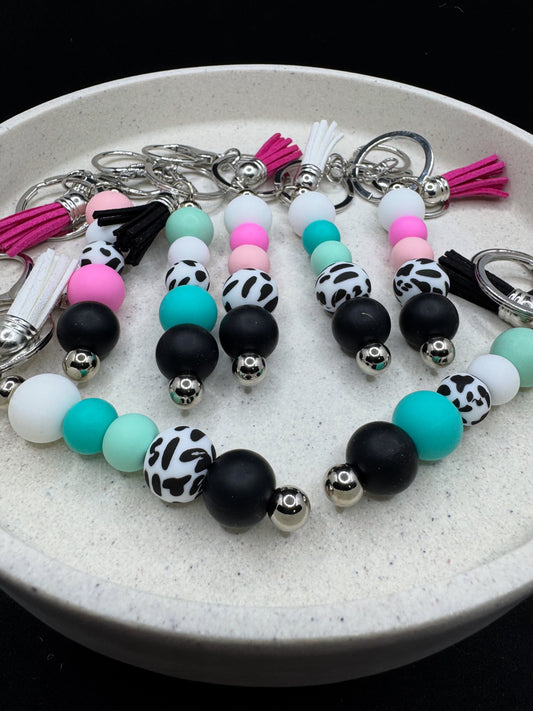 Cow Print Key Chains