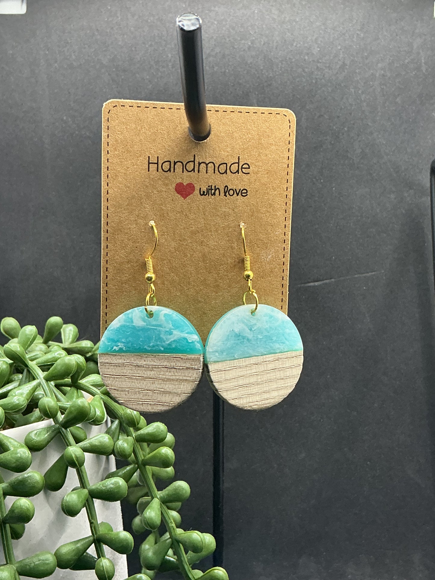Wave style earrings