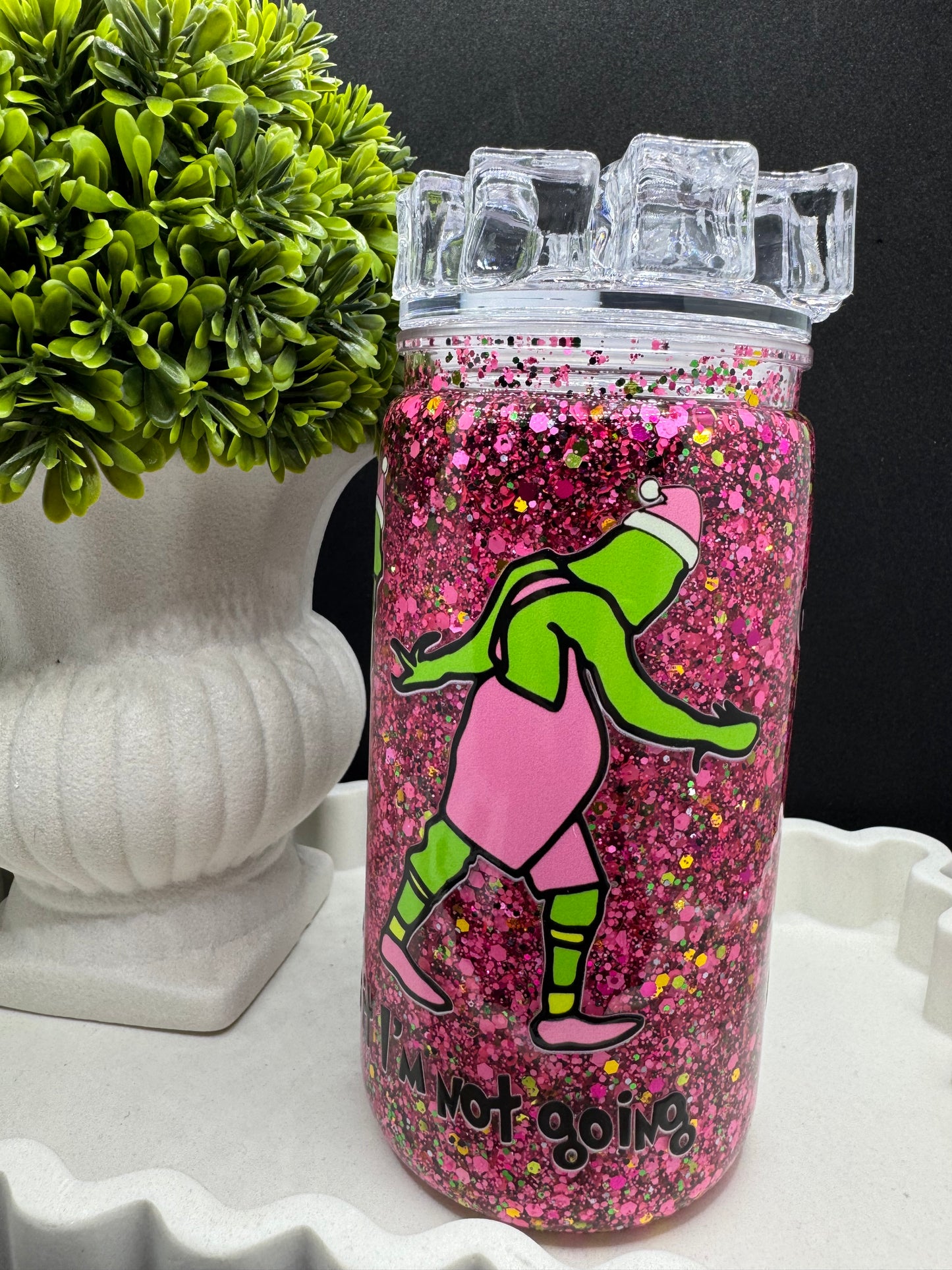 Grinch ooh aaah 16oz tumbler