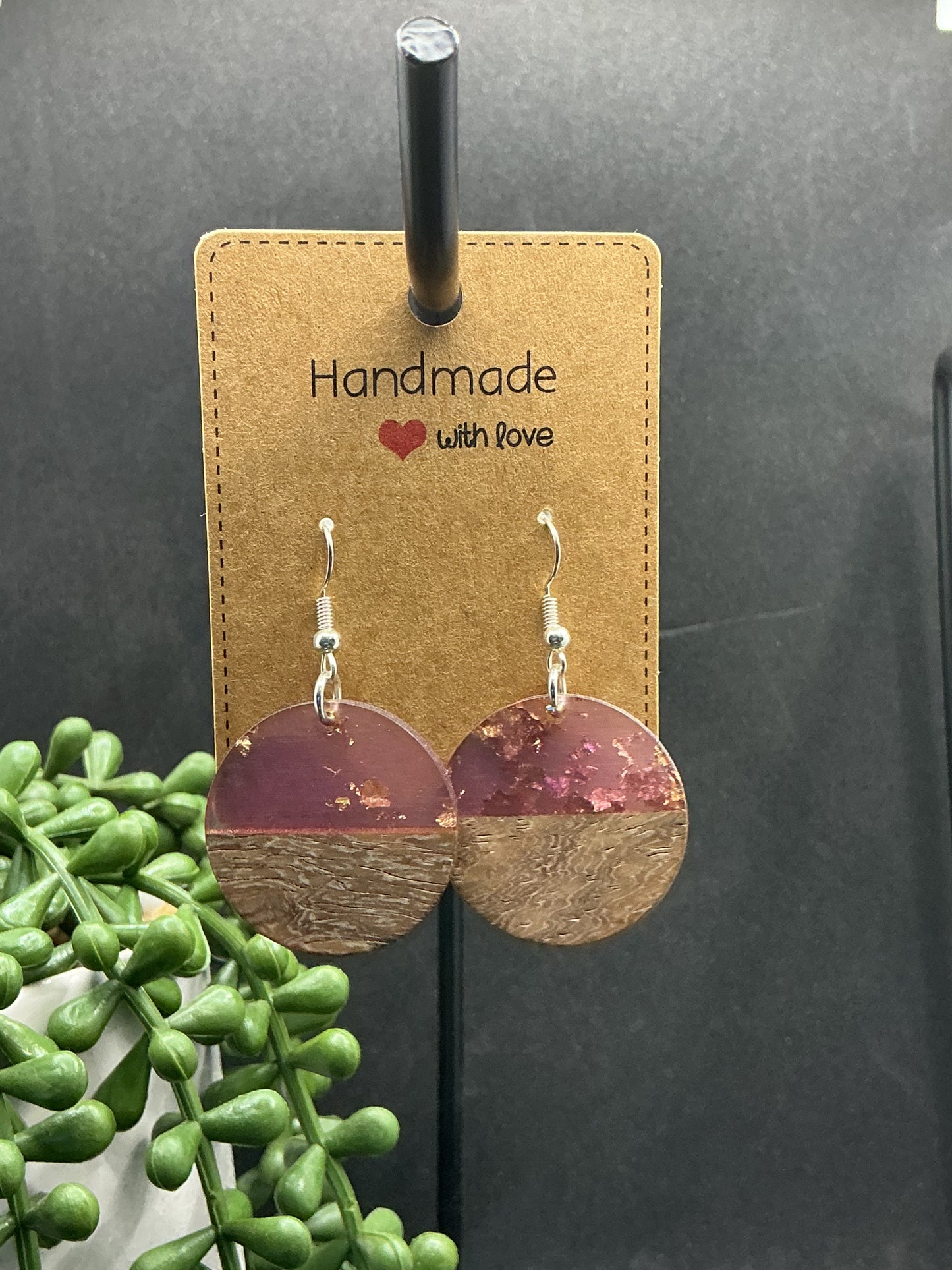 Glitter shape earrings