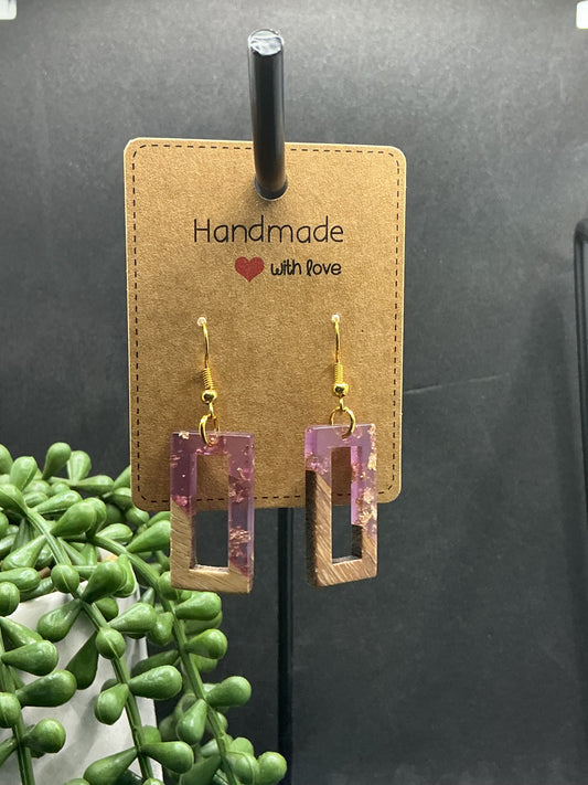 Glitter shape earrings