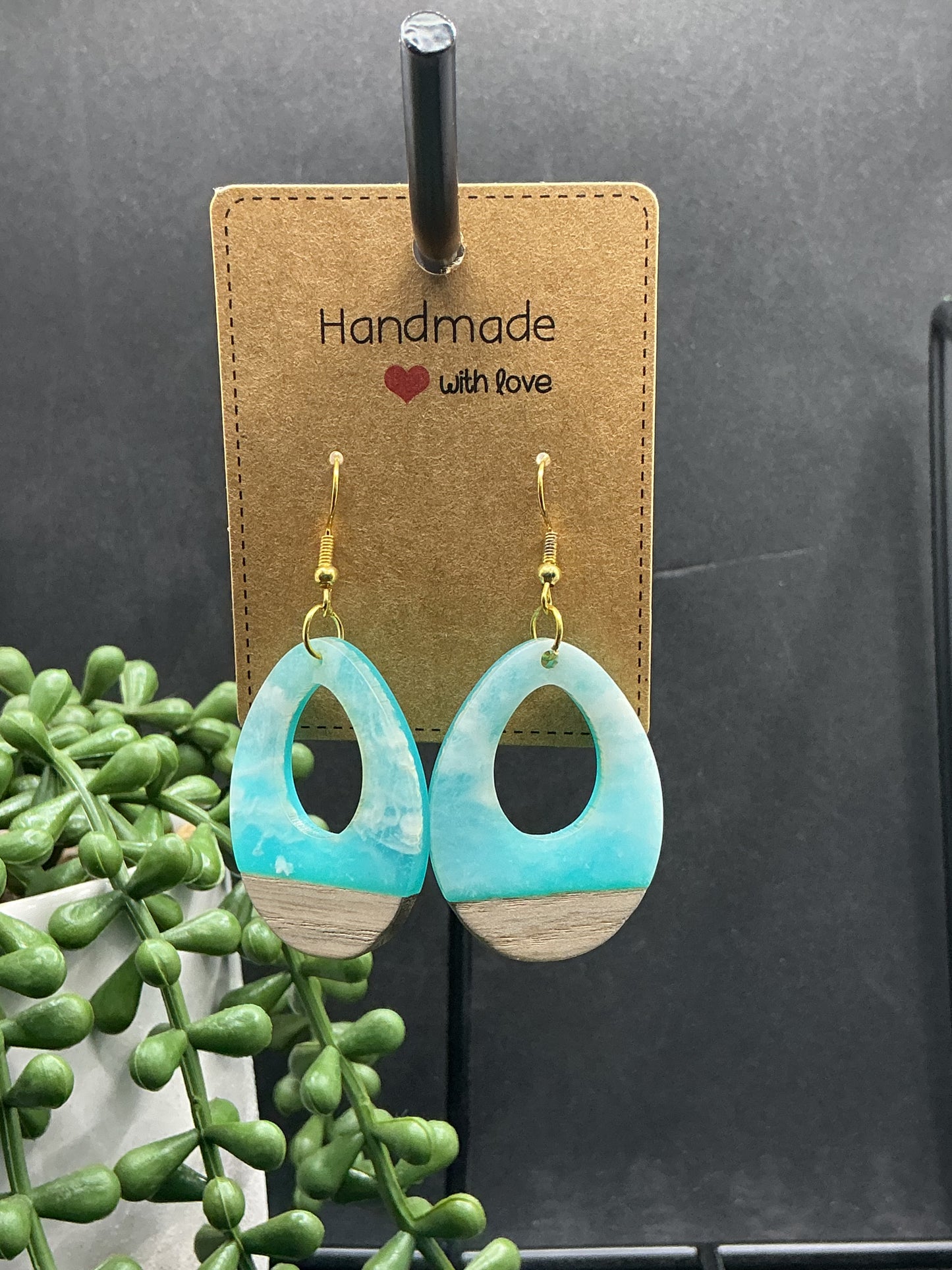 Wave style earrings