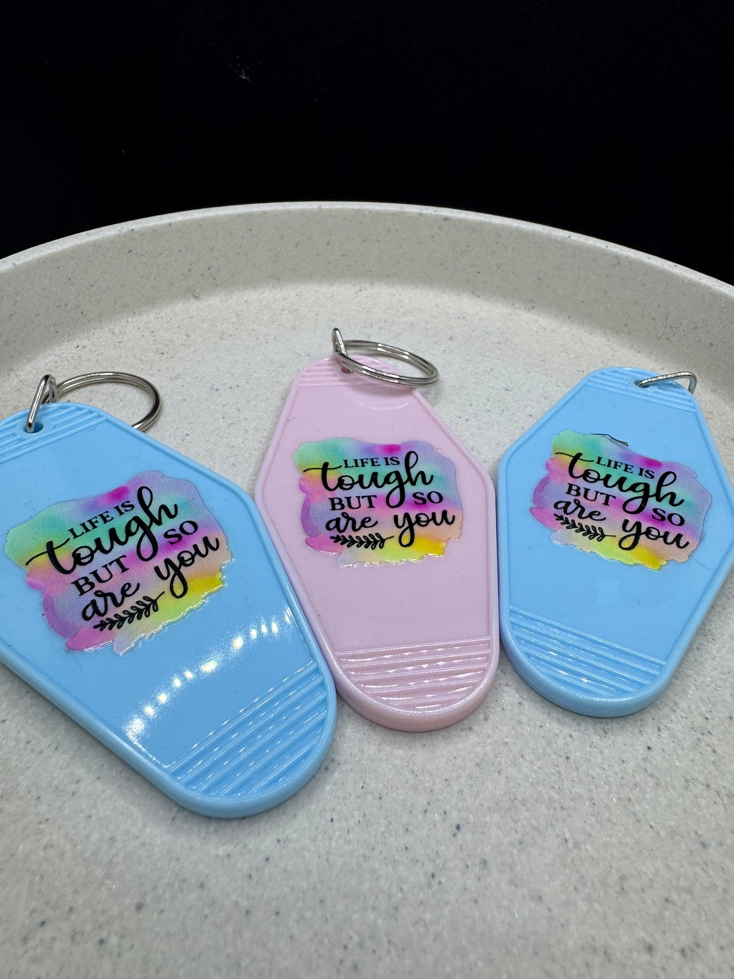 Keychains Acrylic Quotes