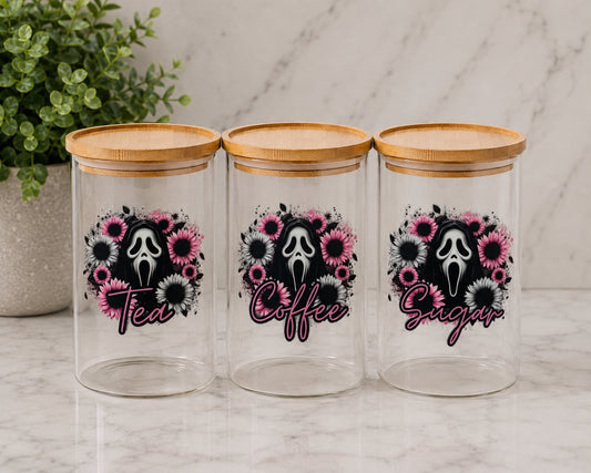 Ghost Face Pink 1.7L set of 3 Canisters
